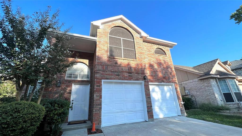 a front view of a house