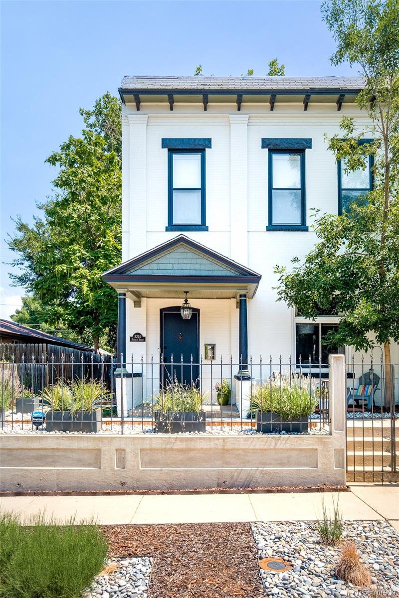 a front view of a house with porch