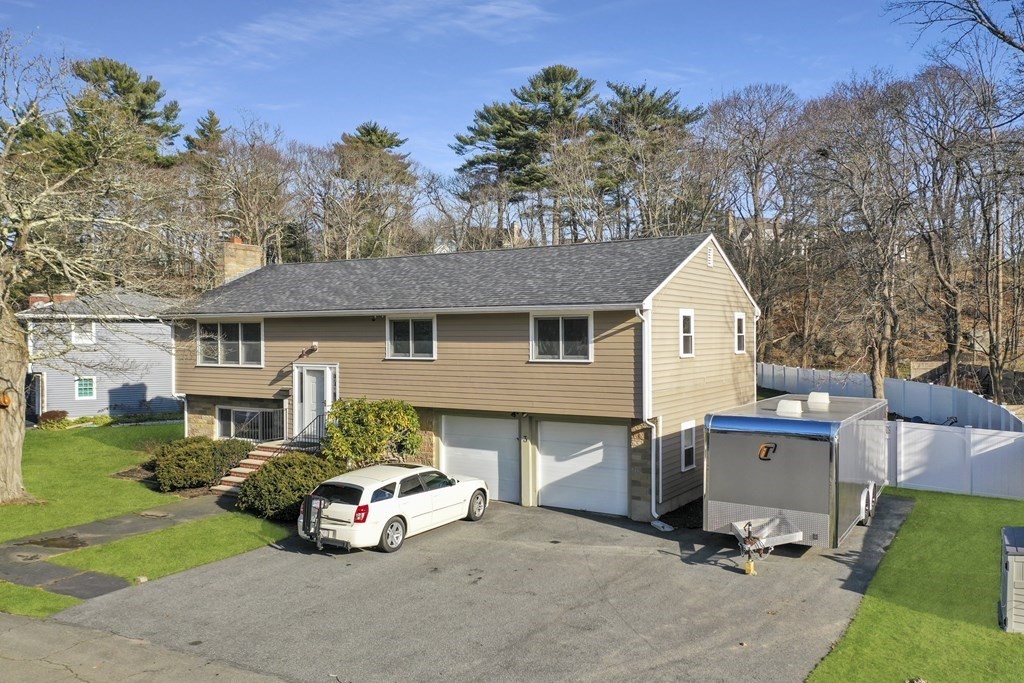 a view of a house with a patio