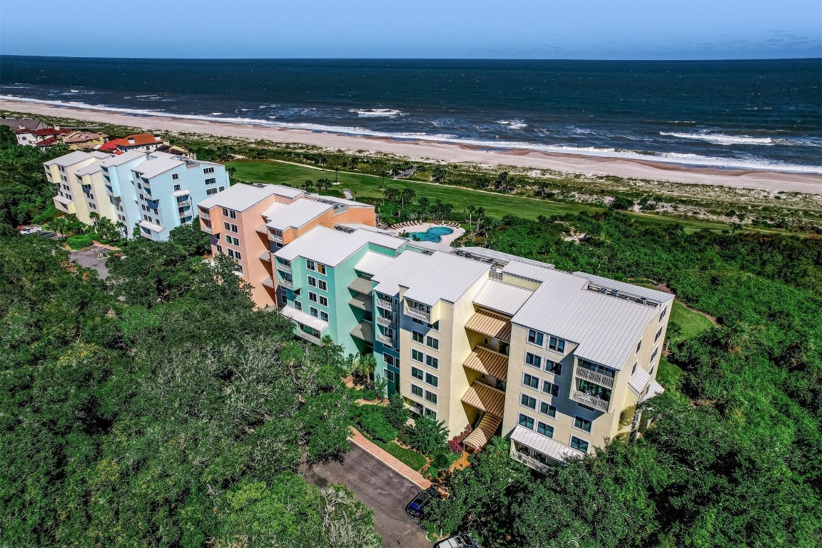 an aerial view of multiple house