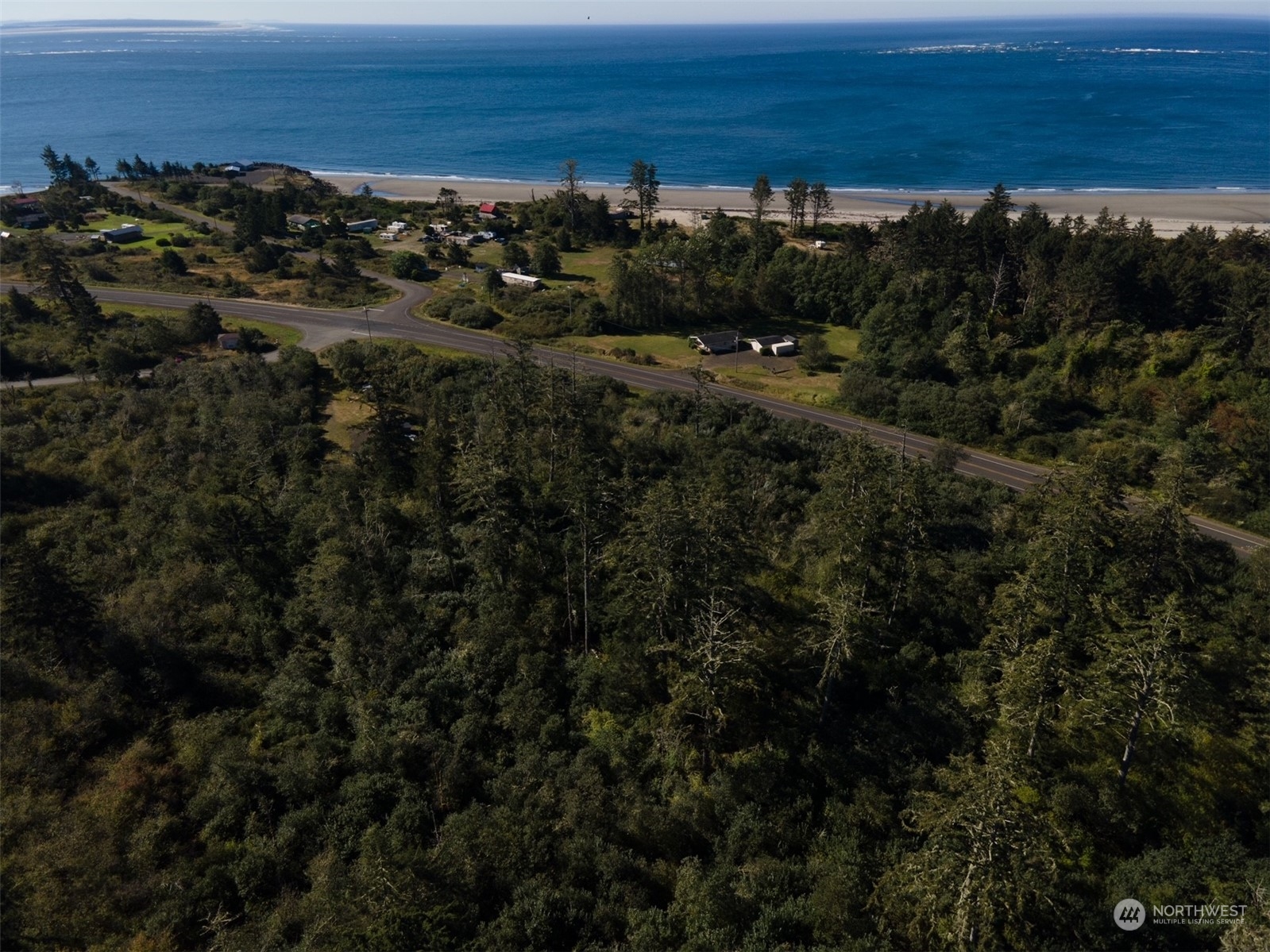 a view of city and ocean