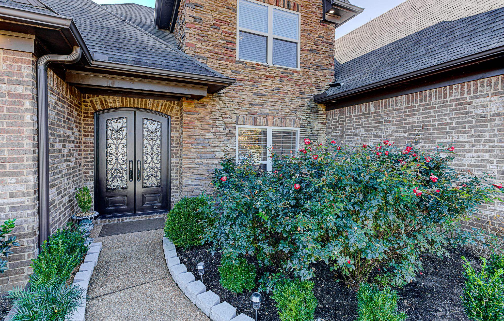 View of exterior entry with french doors