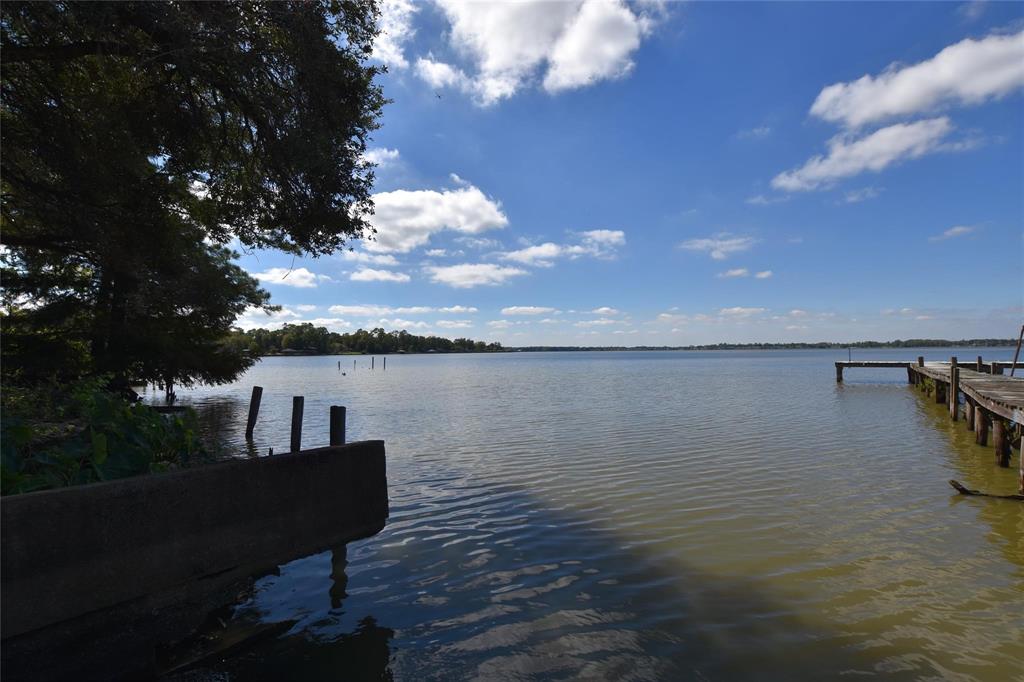 a view of a lake from balcony