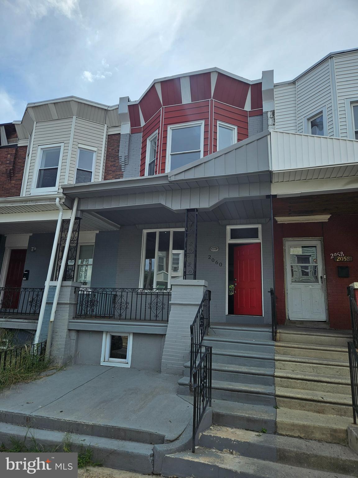 a front view of a house