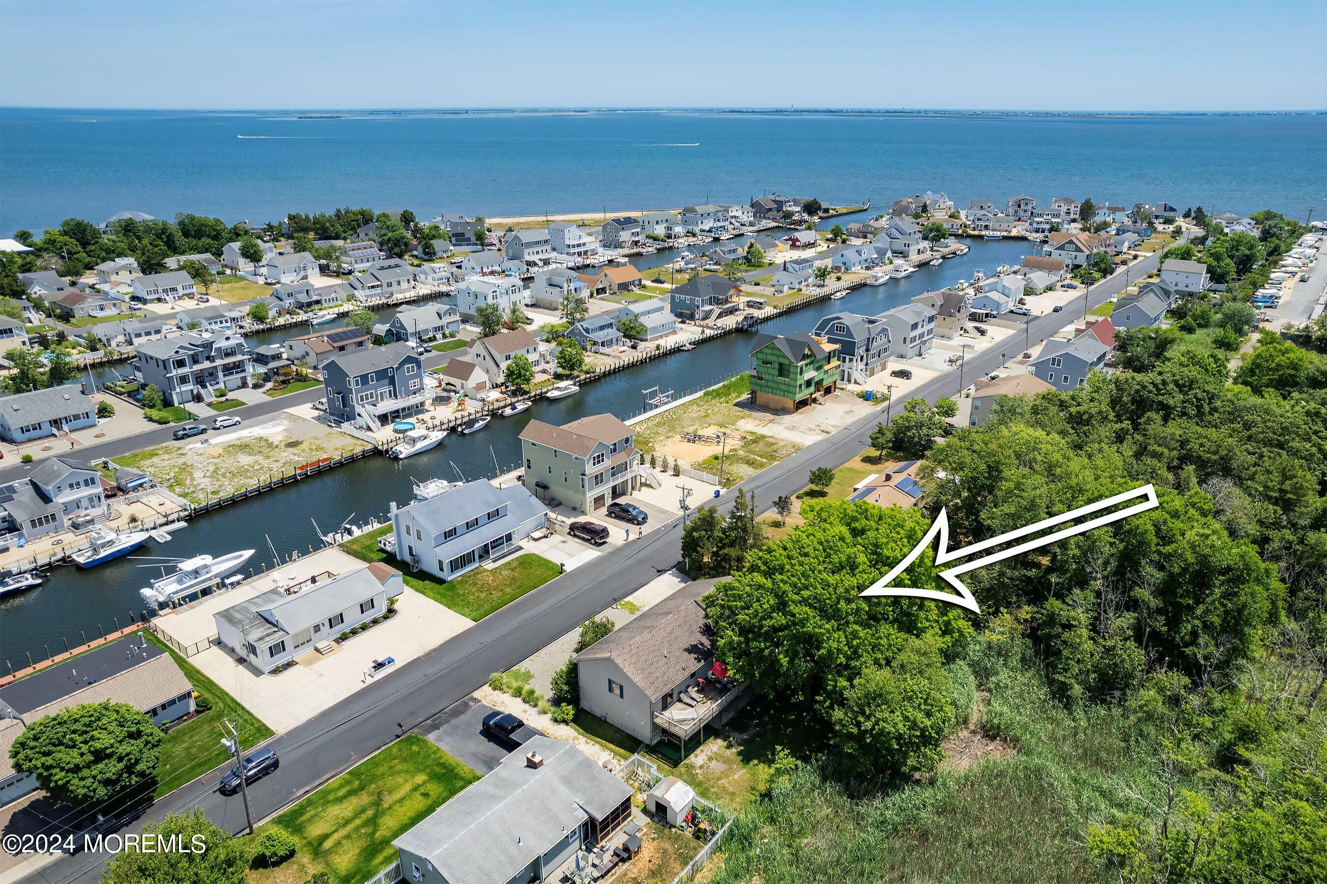 an aerial view of multiple house