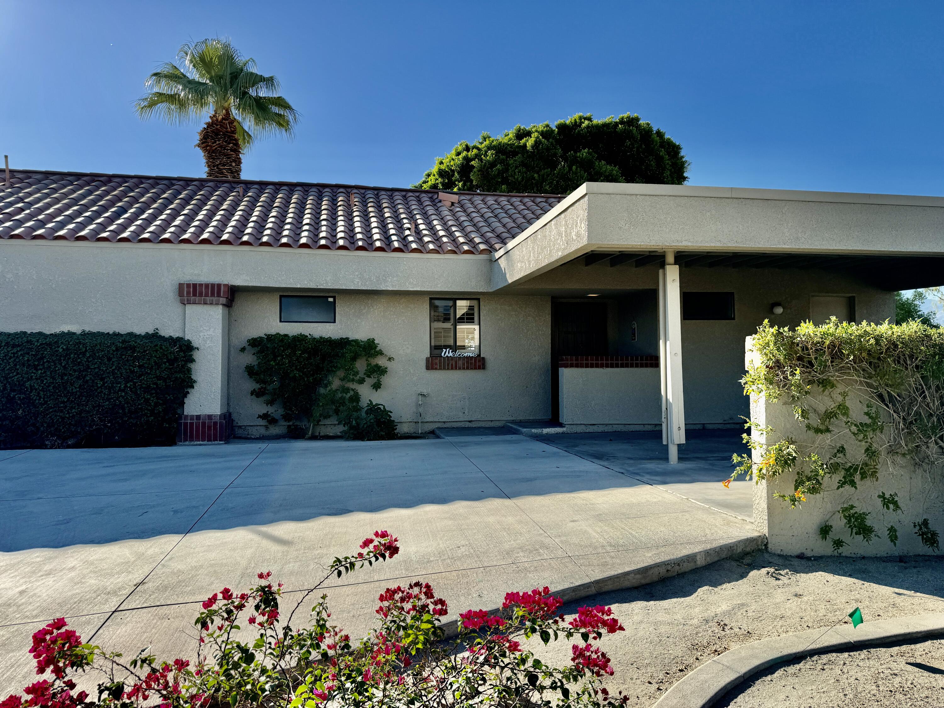 a front view of a house