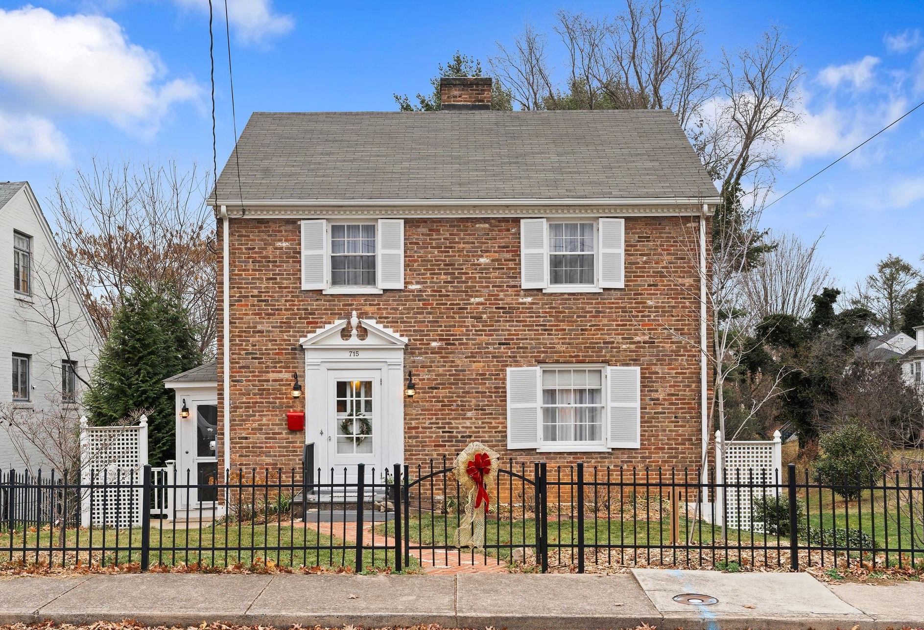 a front view of a house