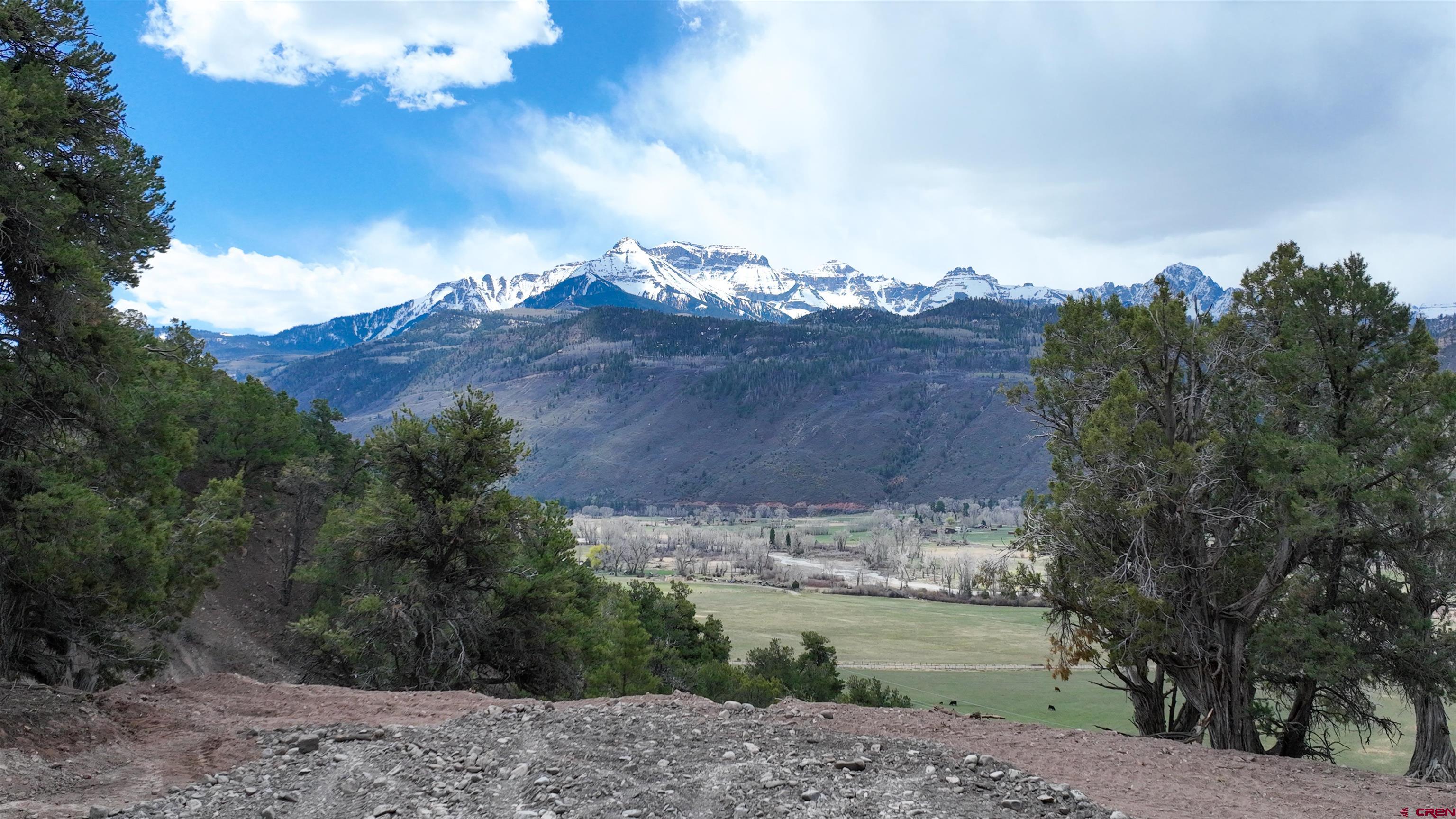 a view of lake and mountain