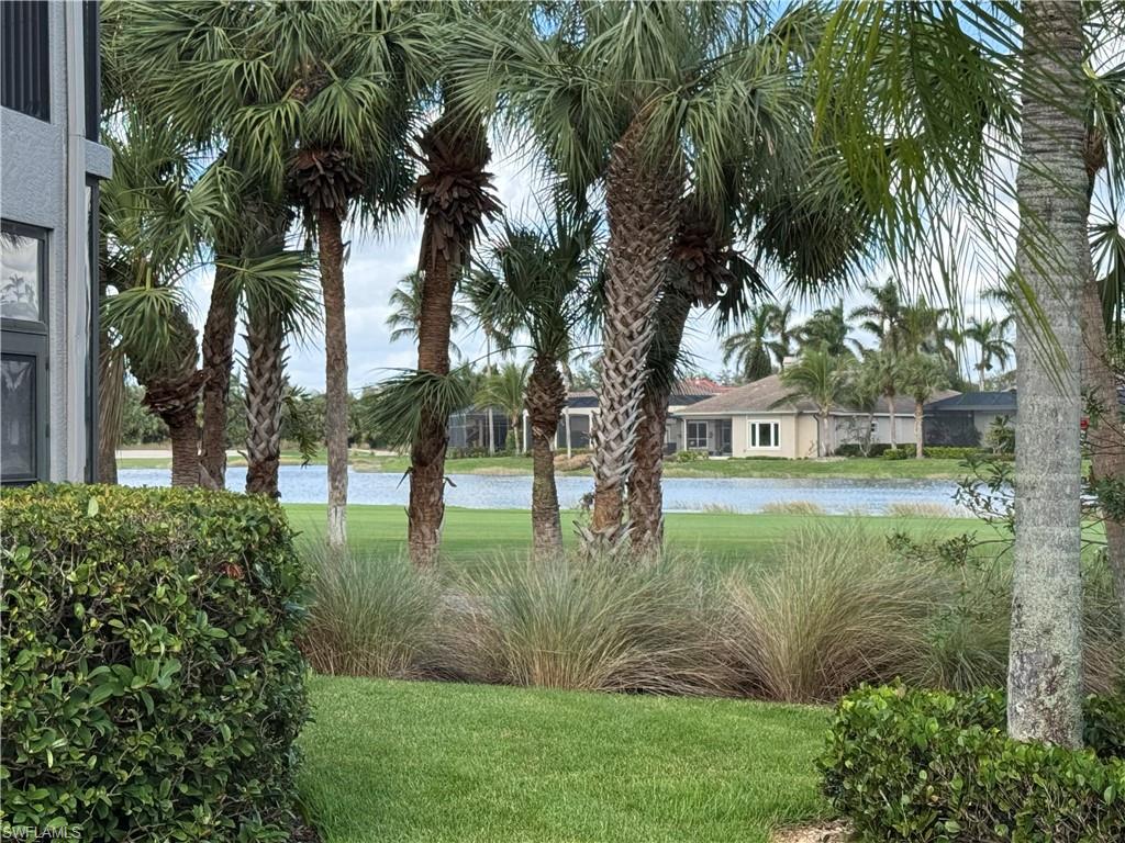 View of yard featuring a water view