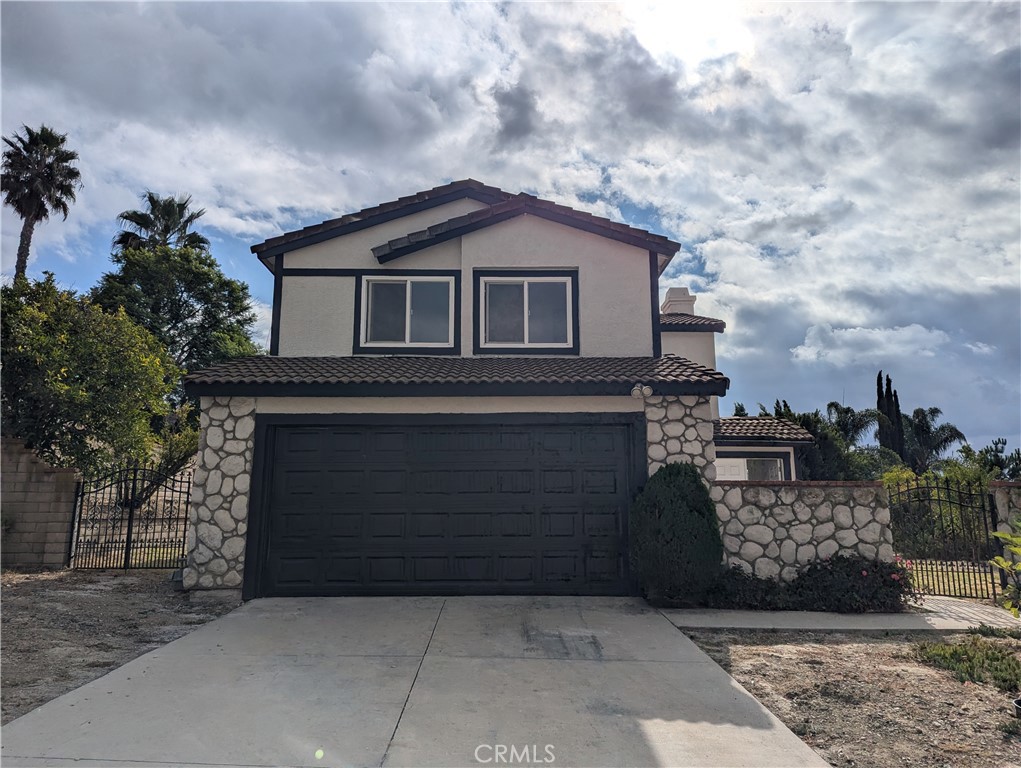 a front view of a house