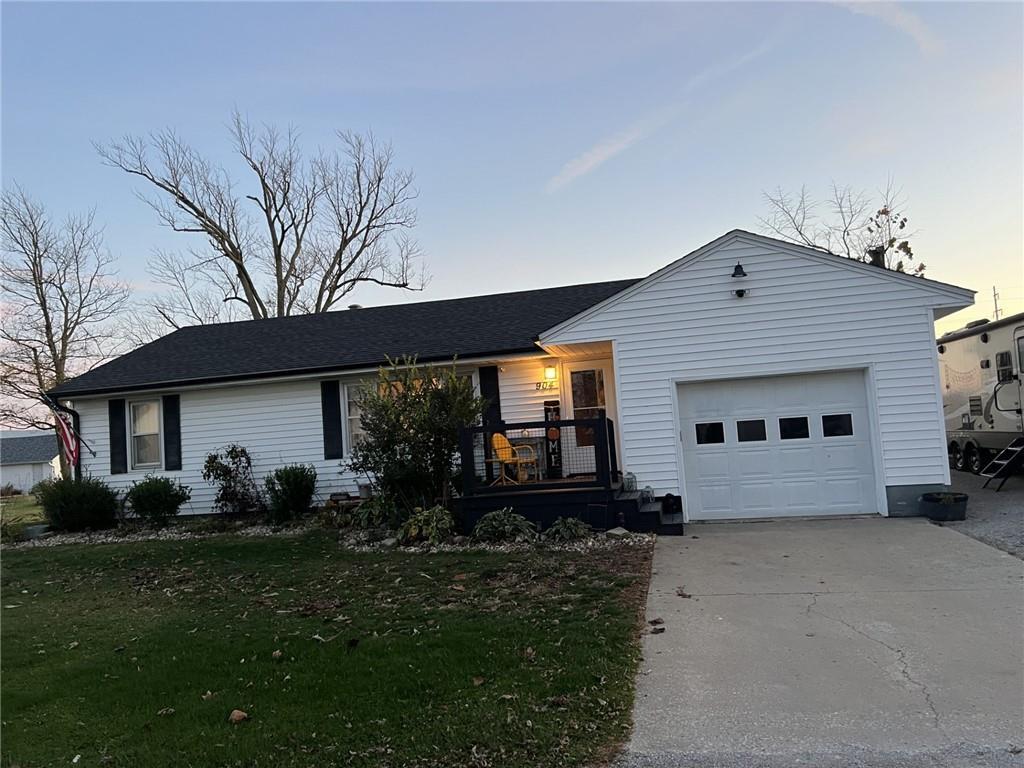 a front view of house with yard