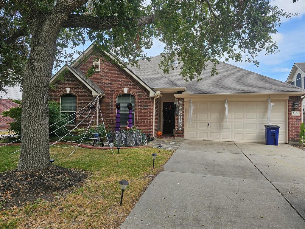 front view of a house with yard