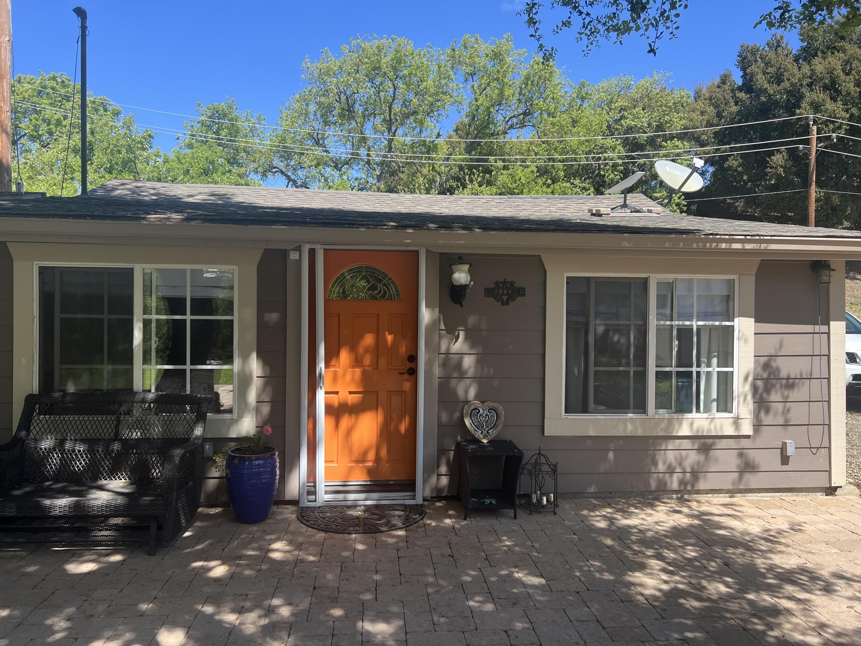 front view of a house with a porch