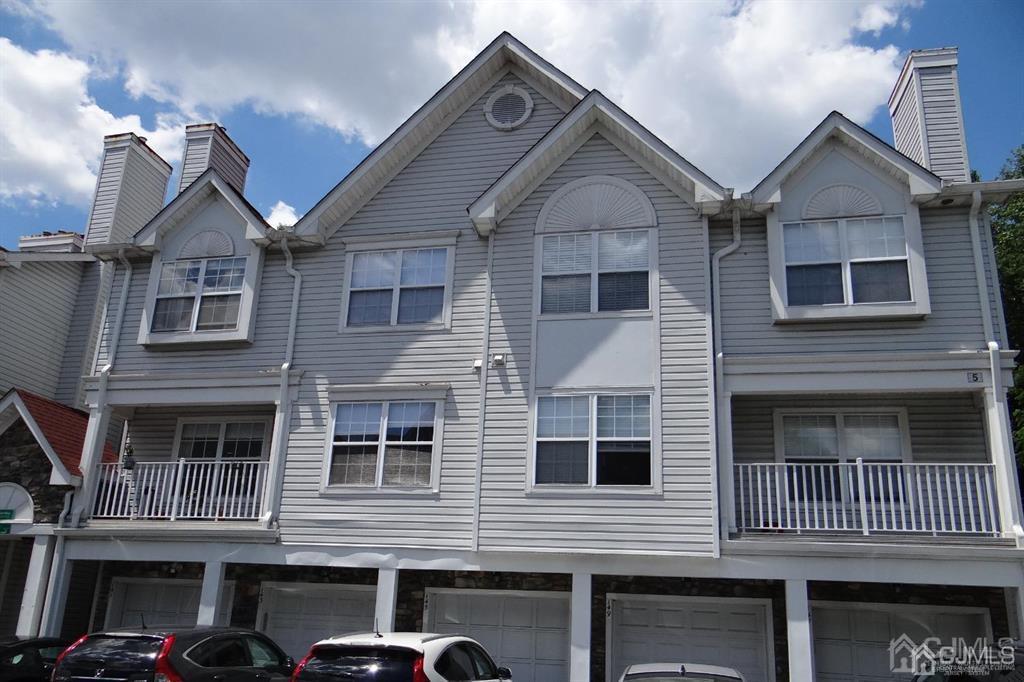 a front view of a residential apartment building