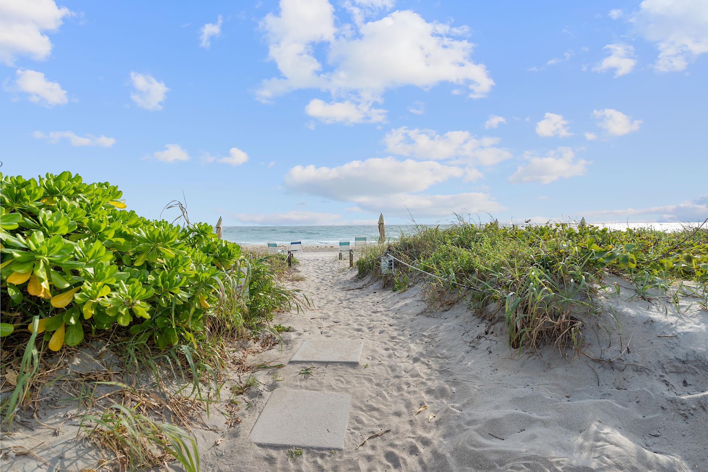 Private beach access