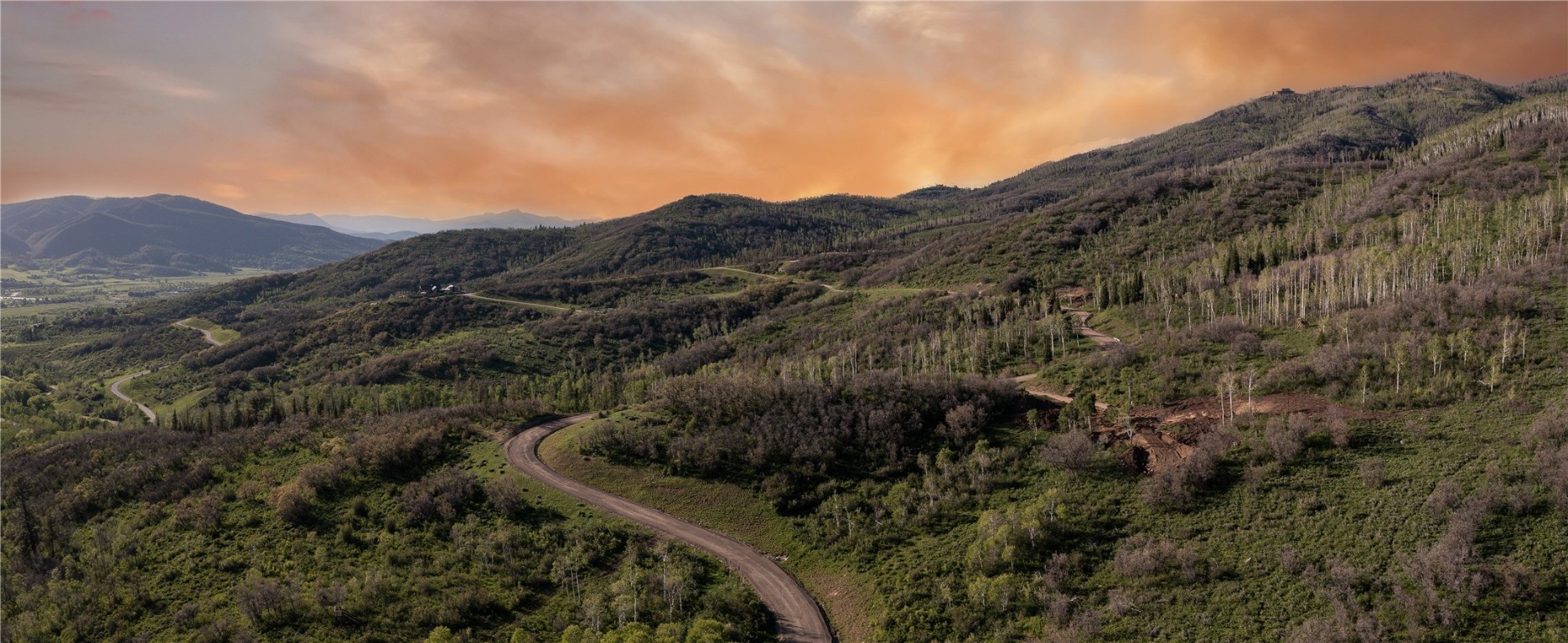 Aerial View of Lot 50 looking north