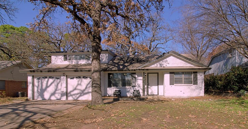 a front view of a house