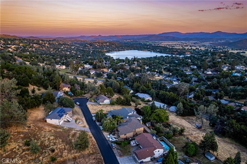 a view of city and mountain