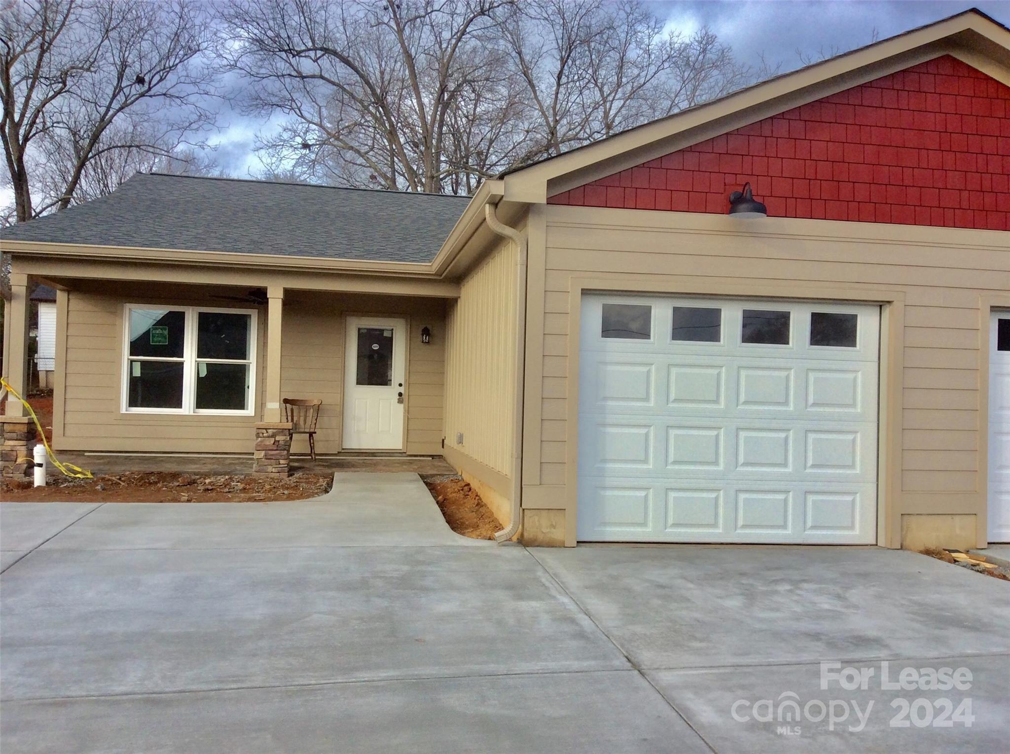 a backyard of a house