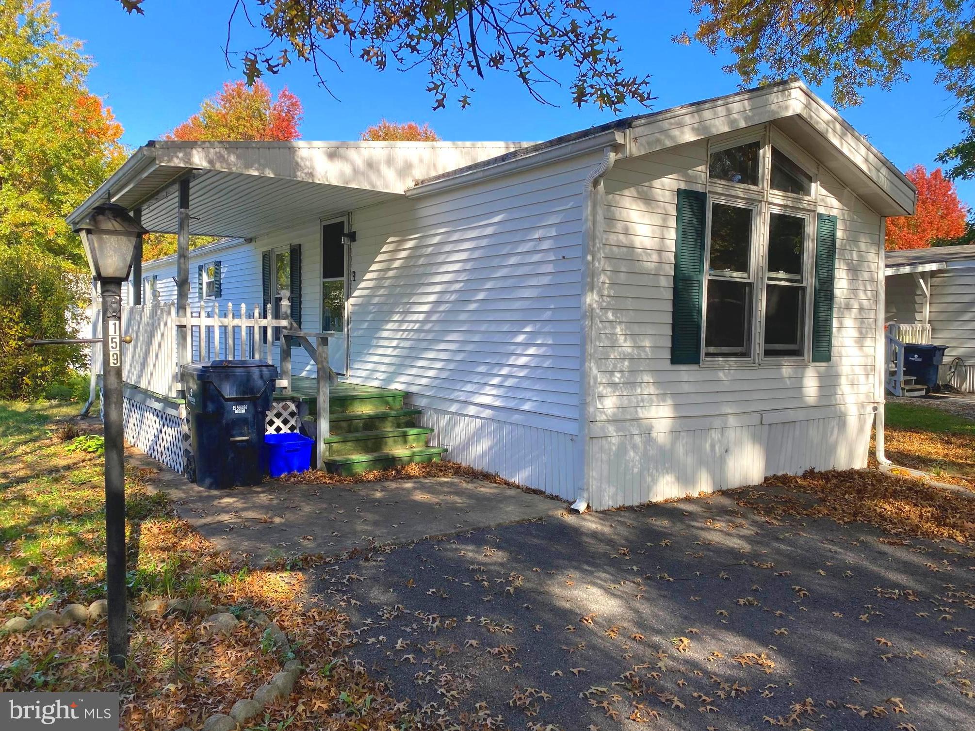 a front view of a house with patio