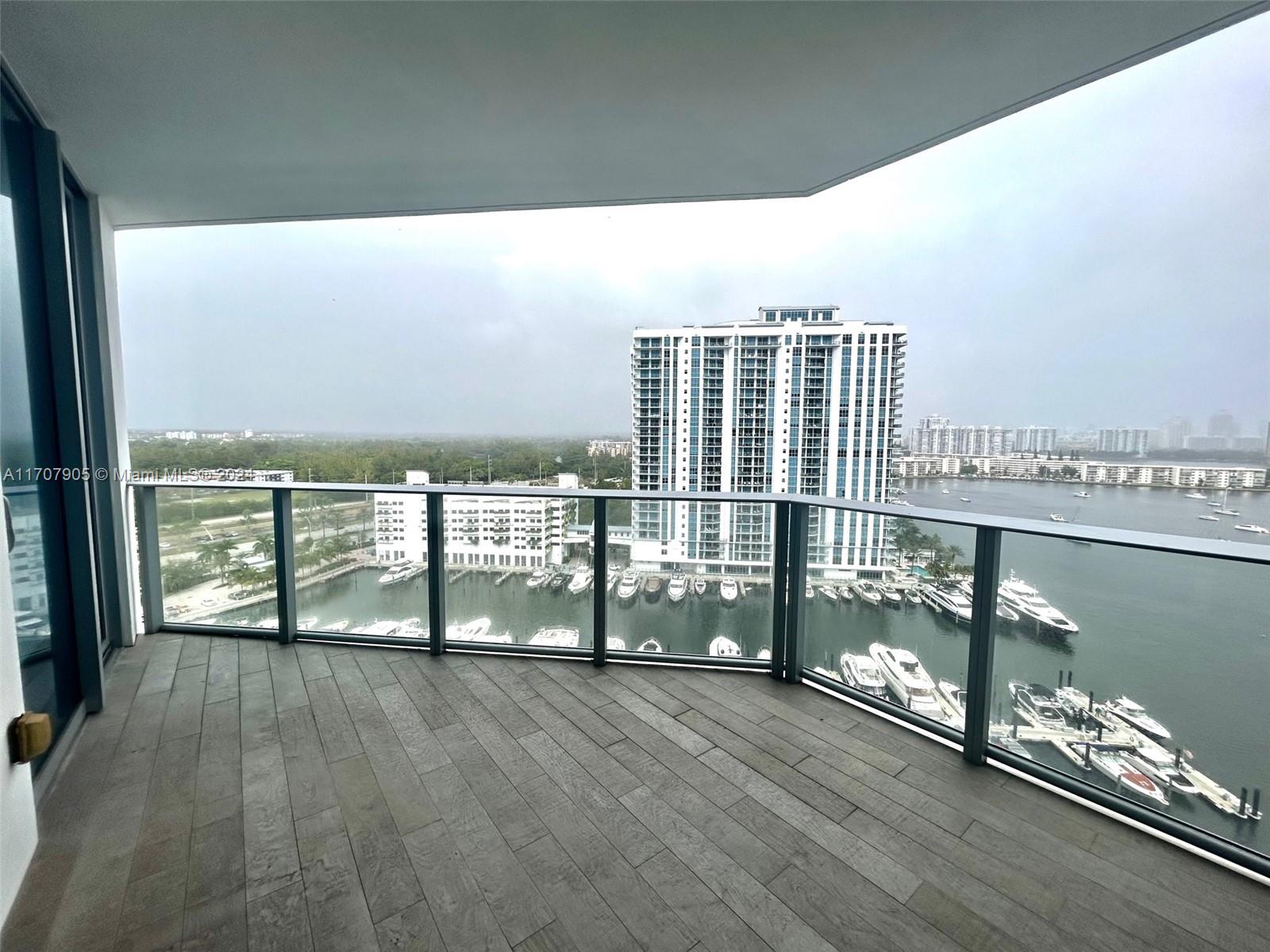 a view of balcony with city view