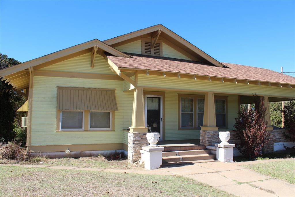 a front view of a house