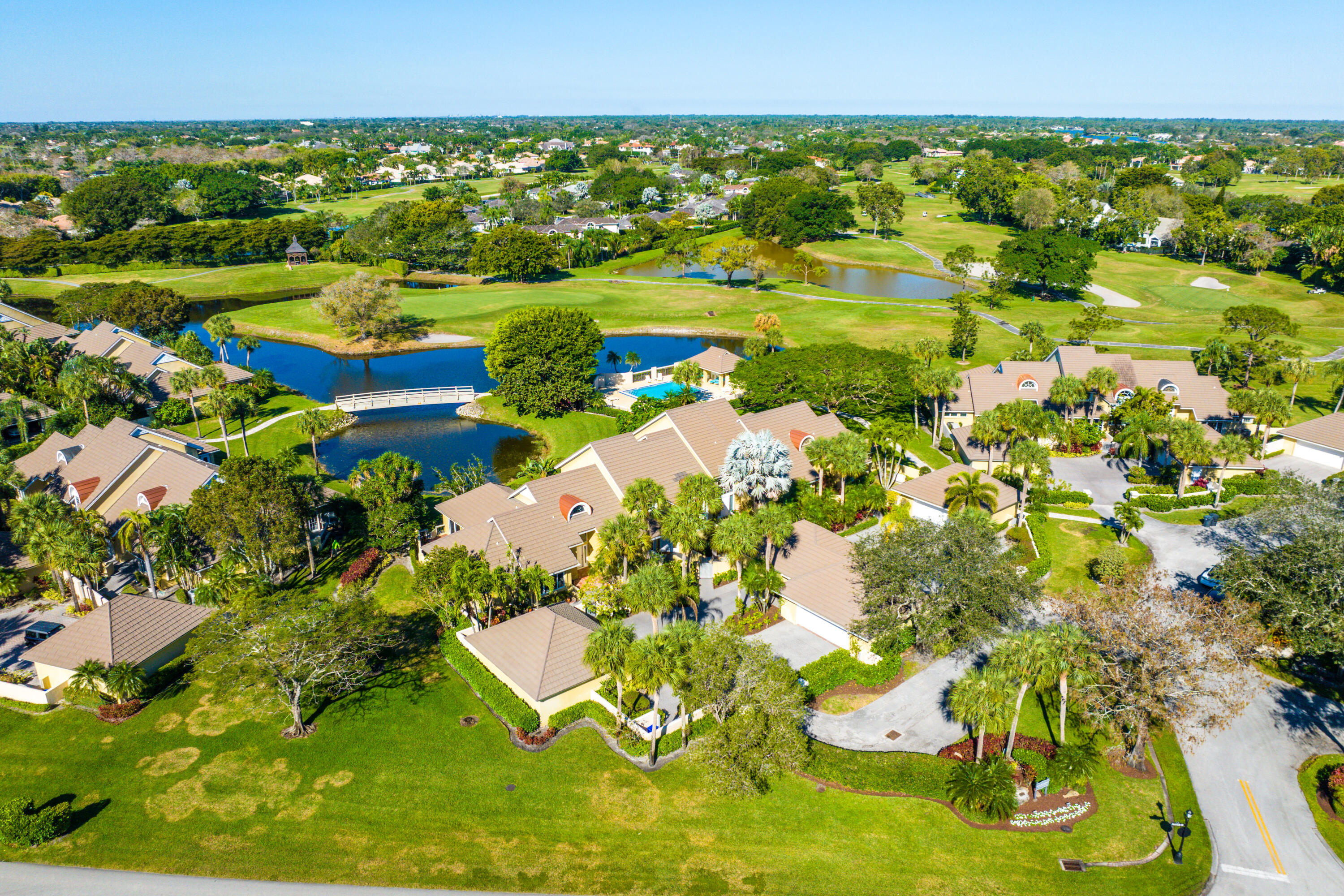 a view of an outdoor space and a lake view