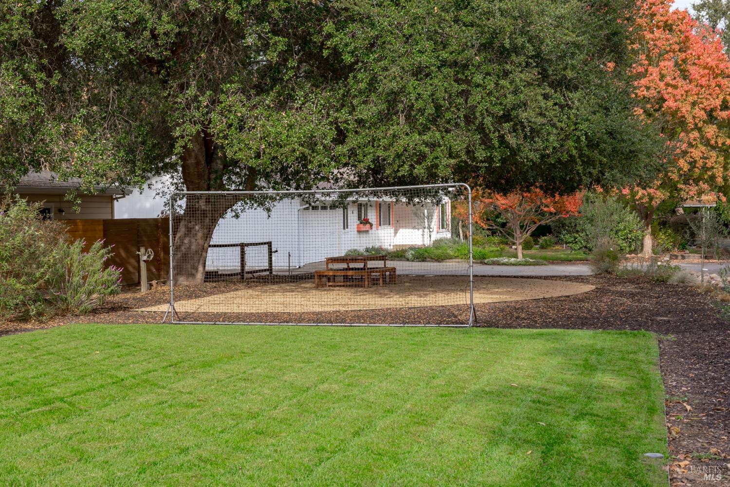 a house view with a outdoor space