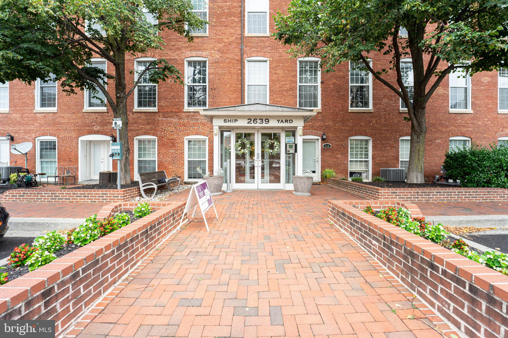 a view of a building with many windows