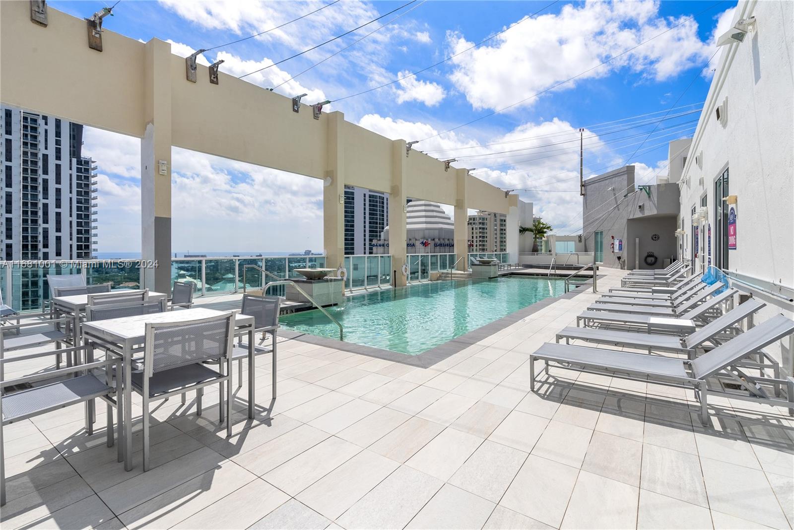 a view of a patio with a patio