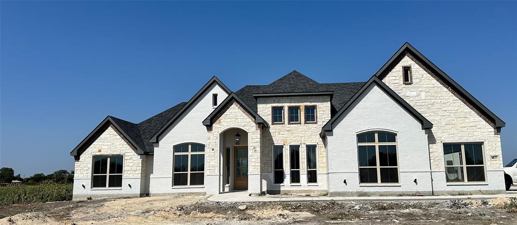 a front view of a house