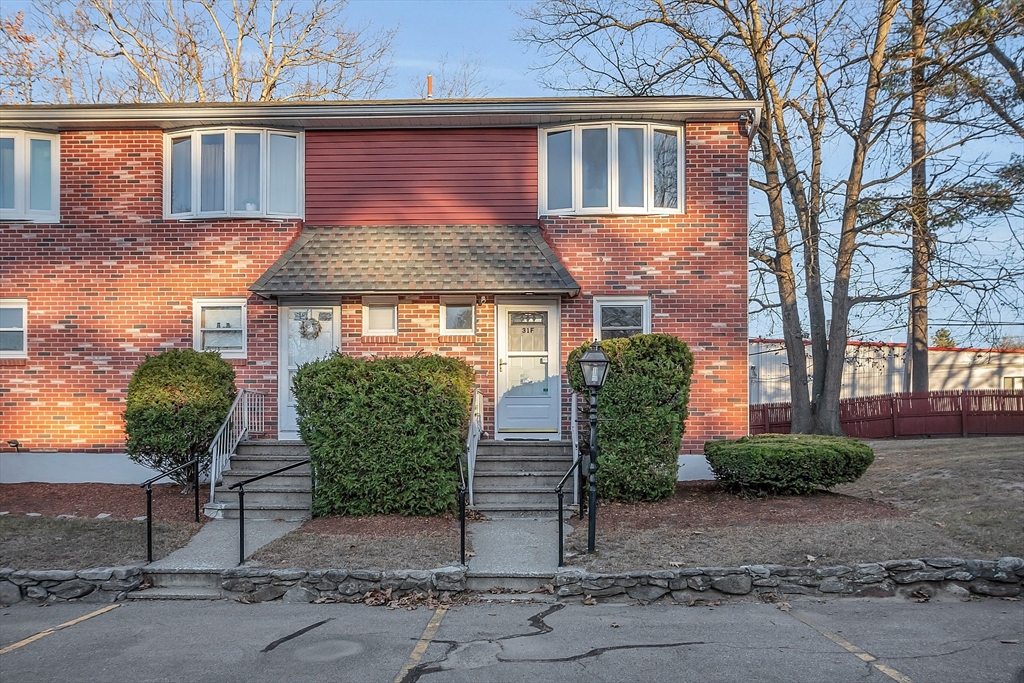 a front view of a house