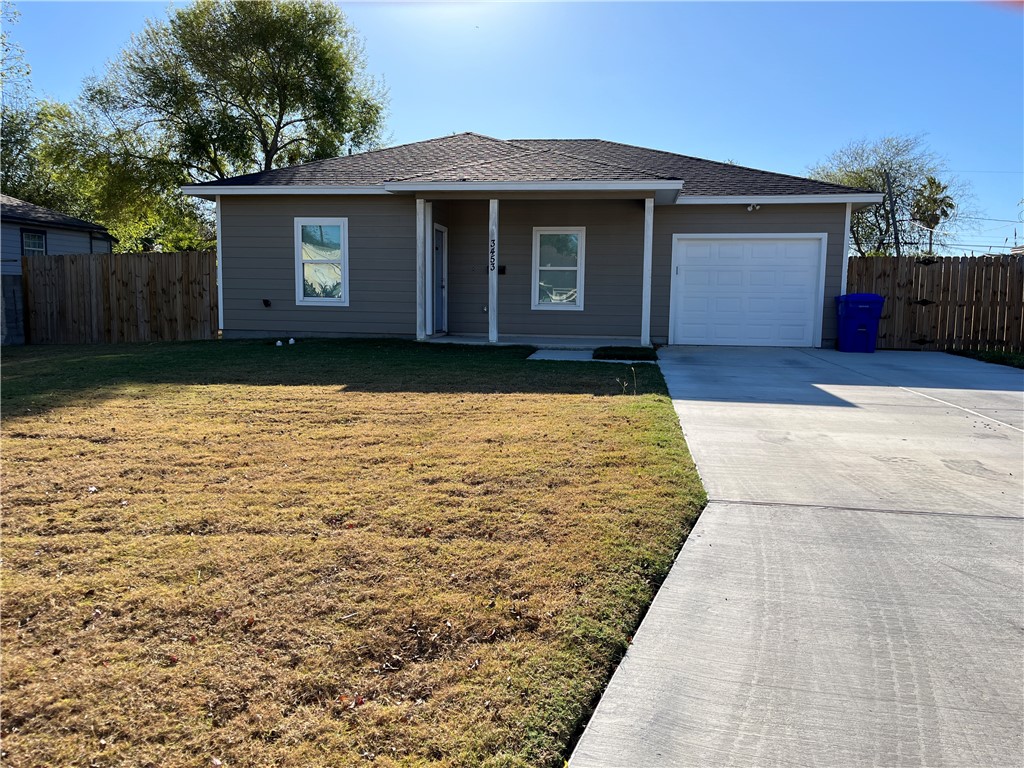 a front view of house with yard