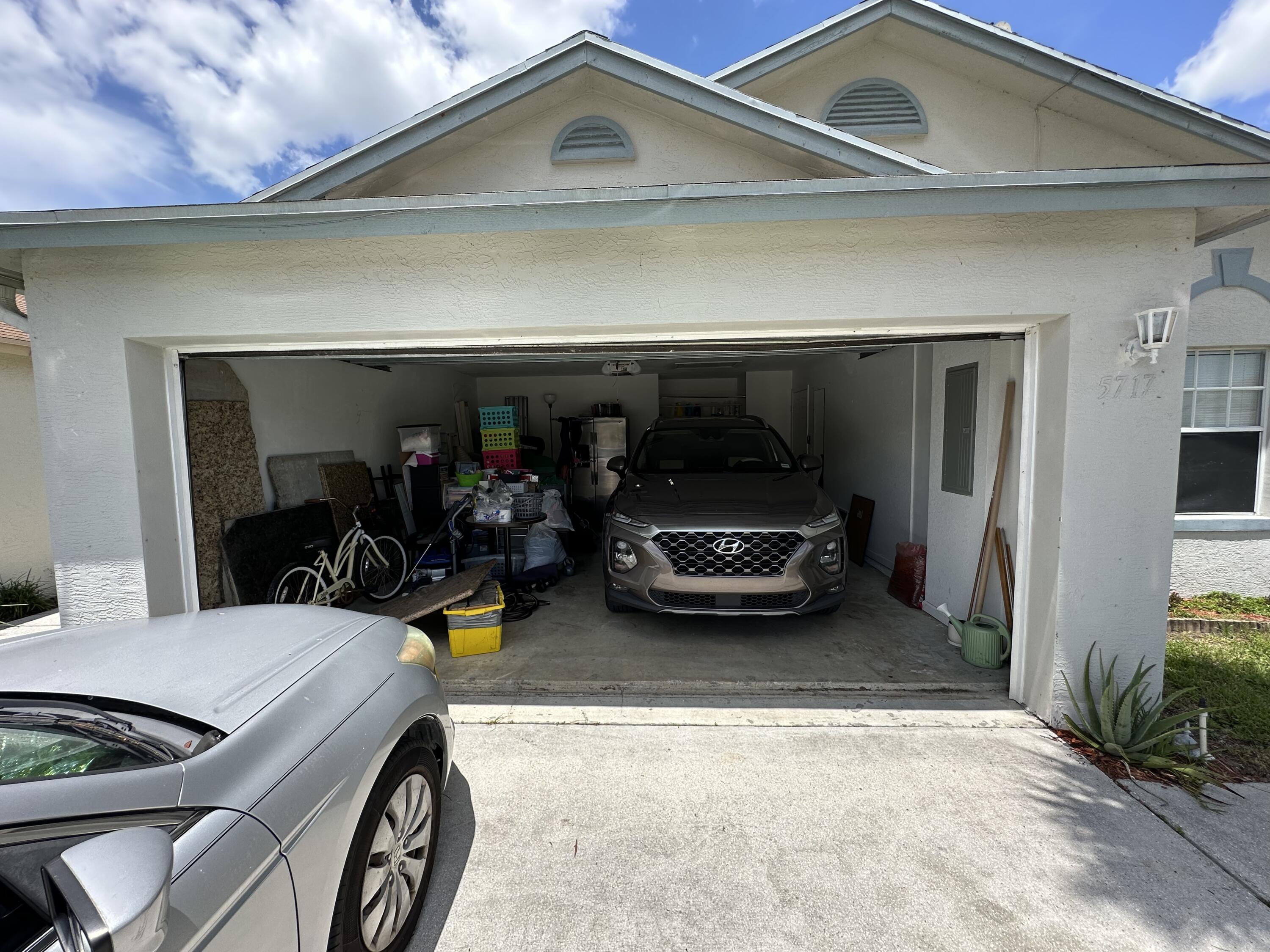 a view of car garage