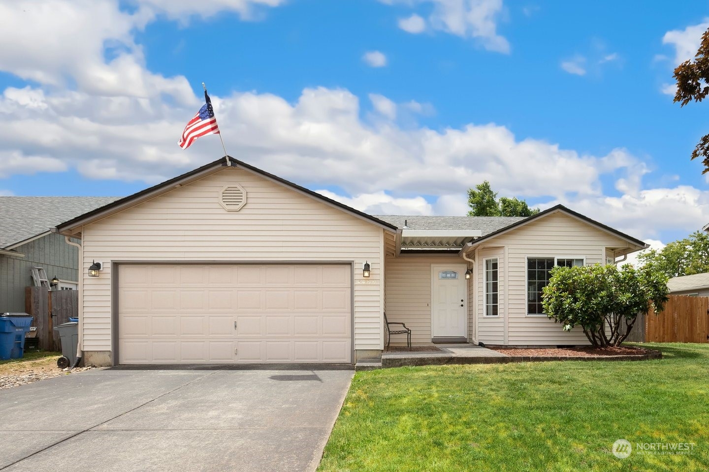 a front view of house with yard