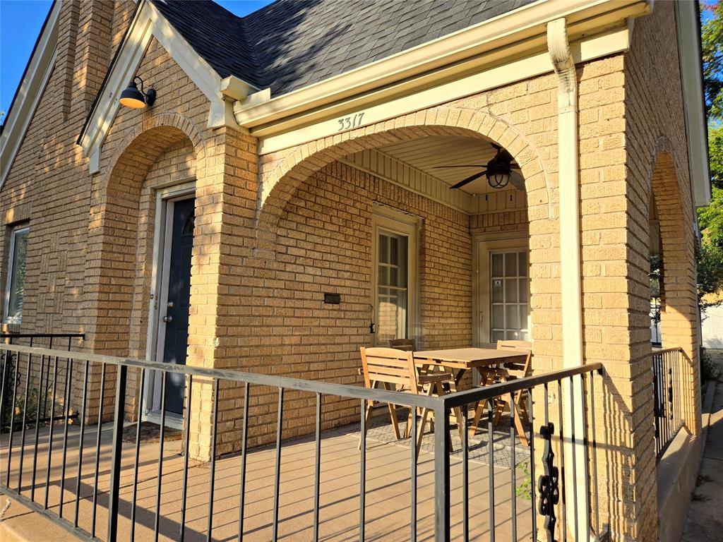 a view of front door