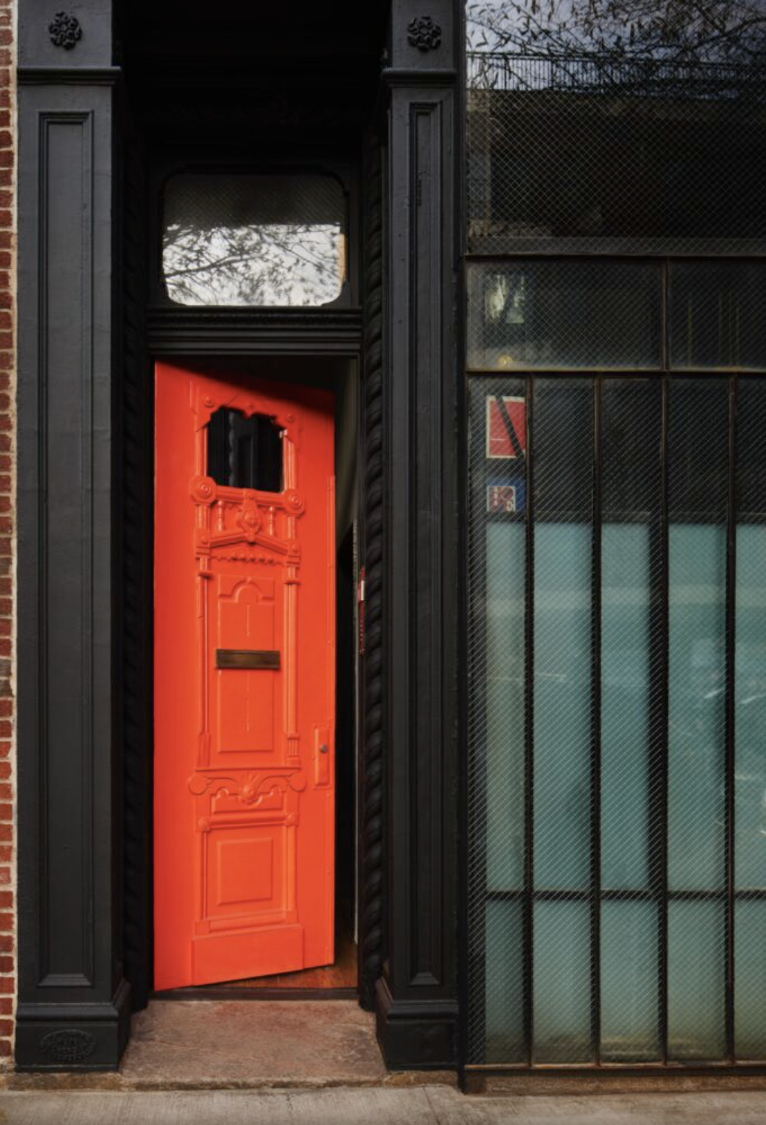 a view of entryway door