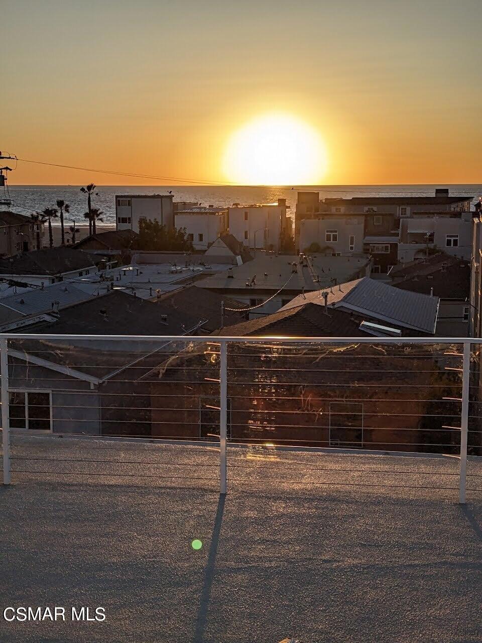 a view of a terrace with sky view