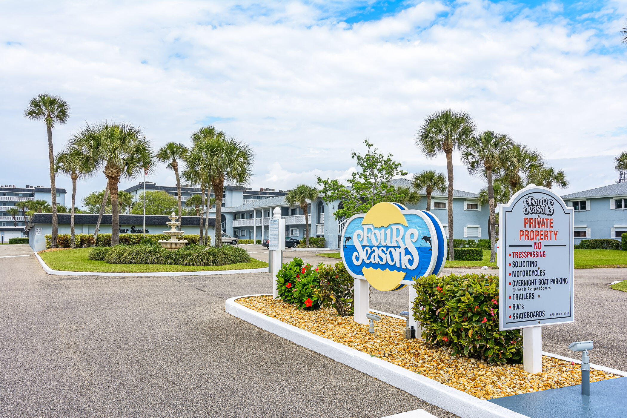 a view of building and sign board