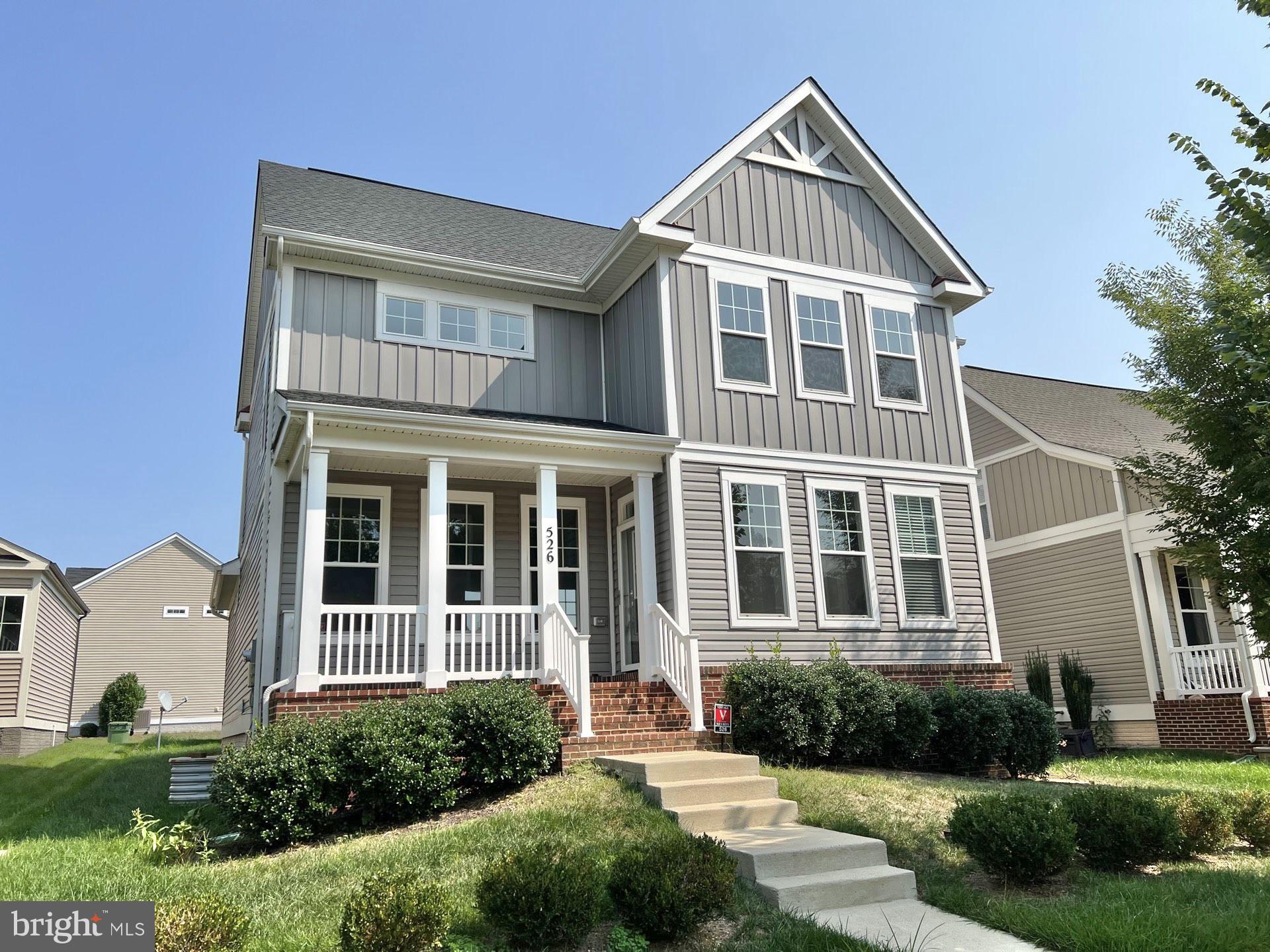 a front view of a house