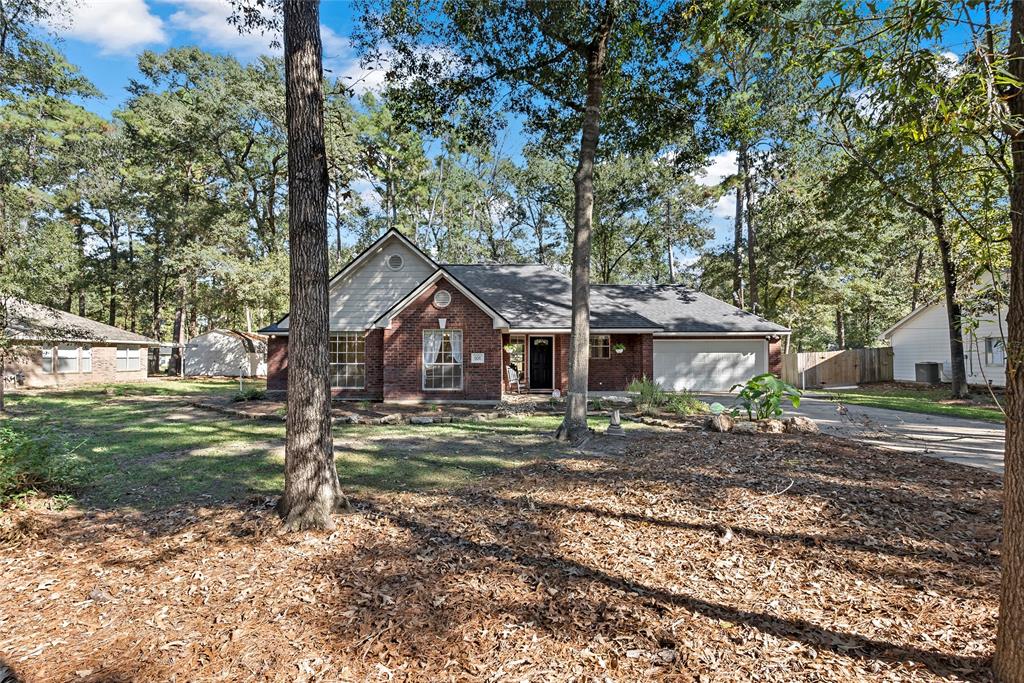 a small house in middle of the forest