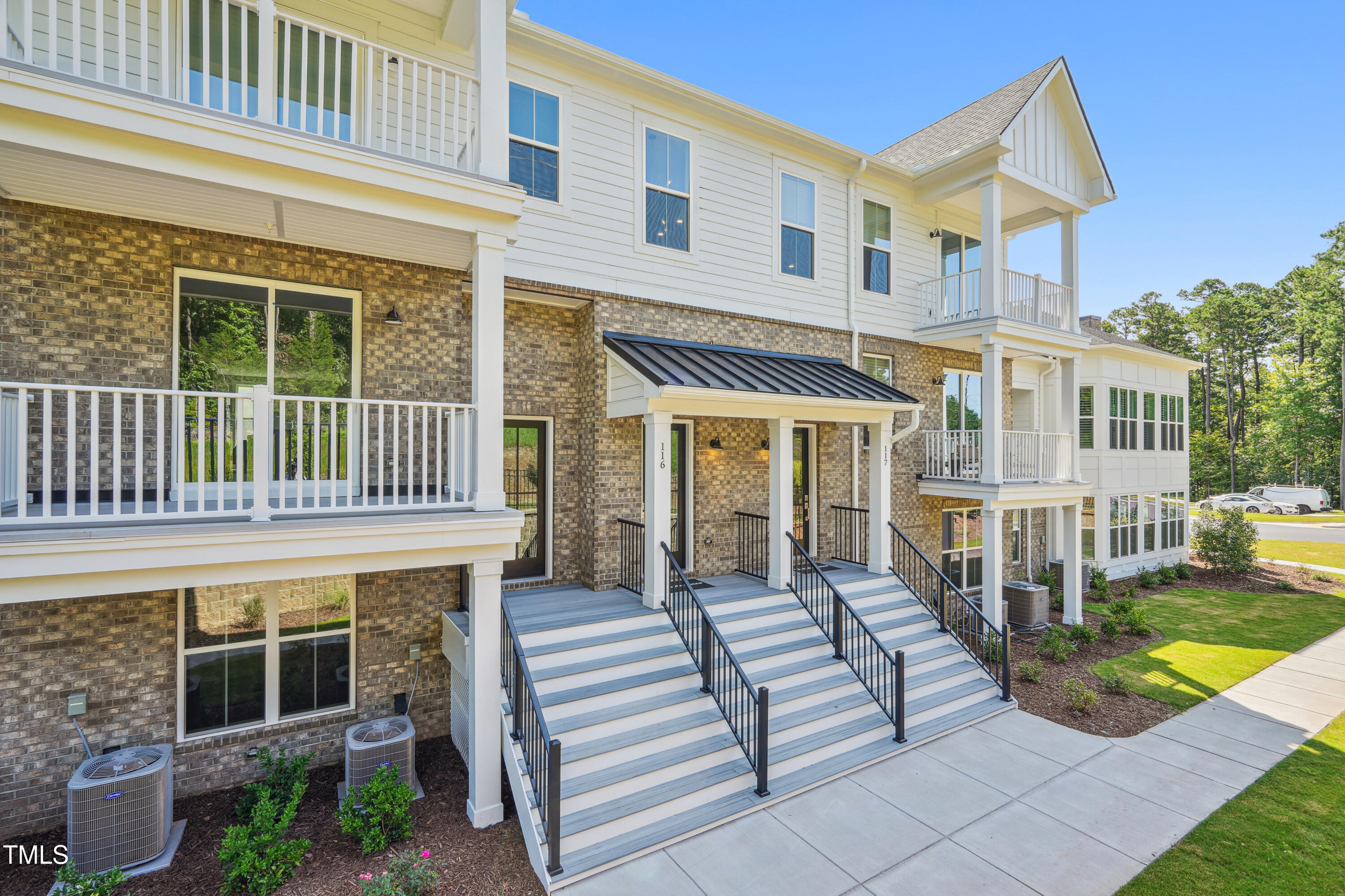 a view of a house with a porch