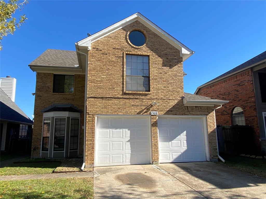 a front view of a house