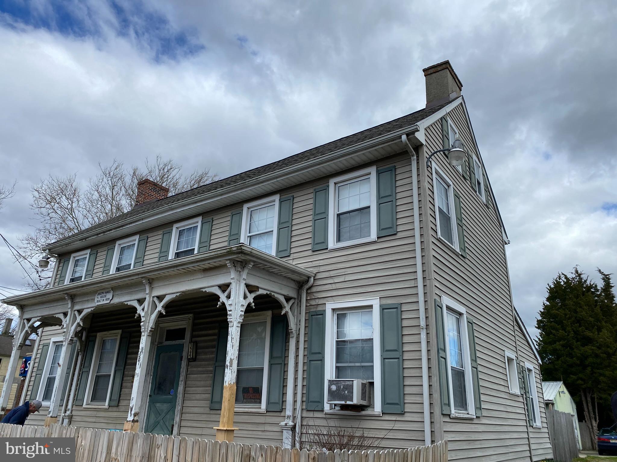 a front view of a house