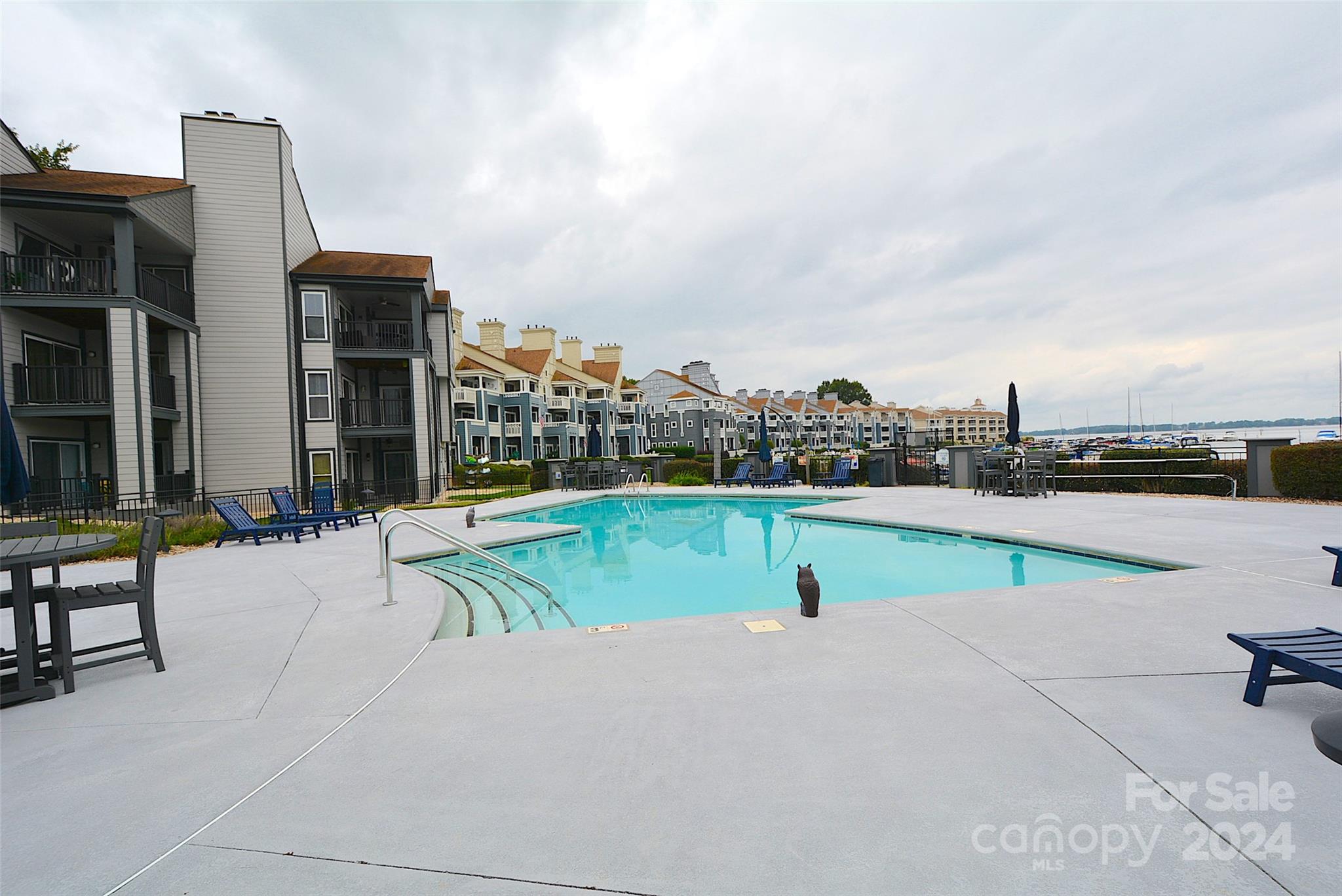 a view of outdoor space with seating area