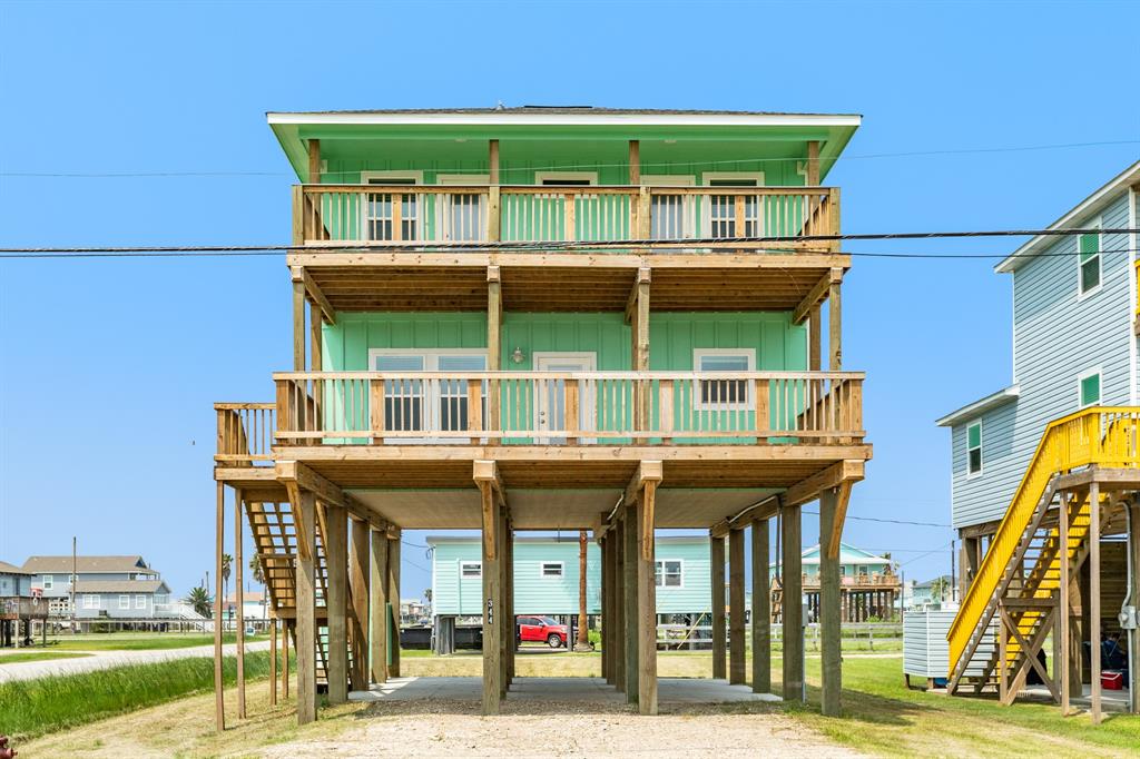 a view of a house with a porch