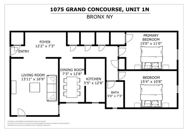 $399,999 | 1075 Grand Concourse, Unit 1N | Concourse