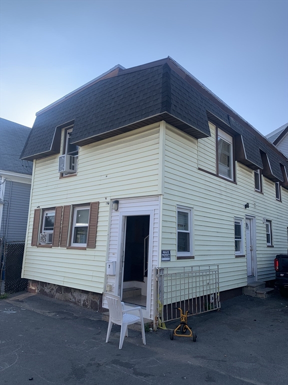 a front view of a house with entryway