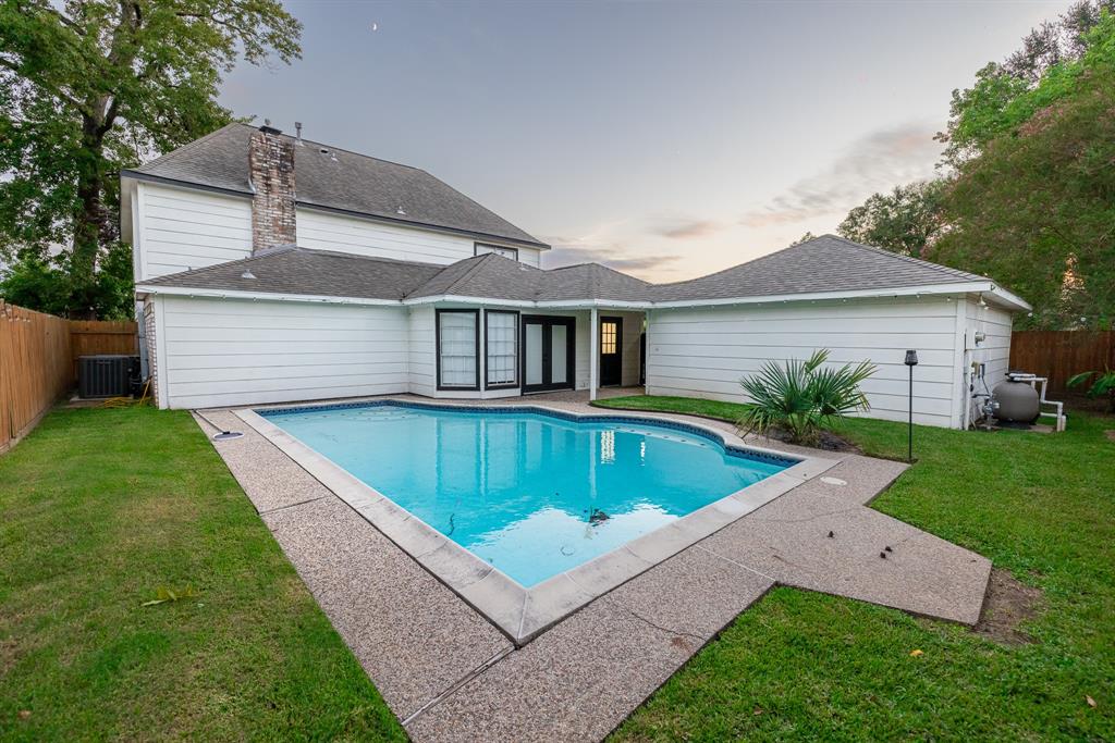 a view of a house with pool