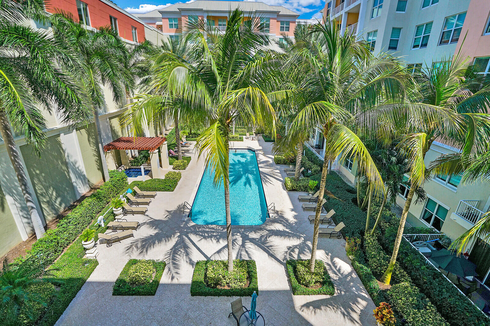 a view of outdoor space yard and swimming pool